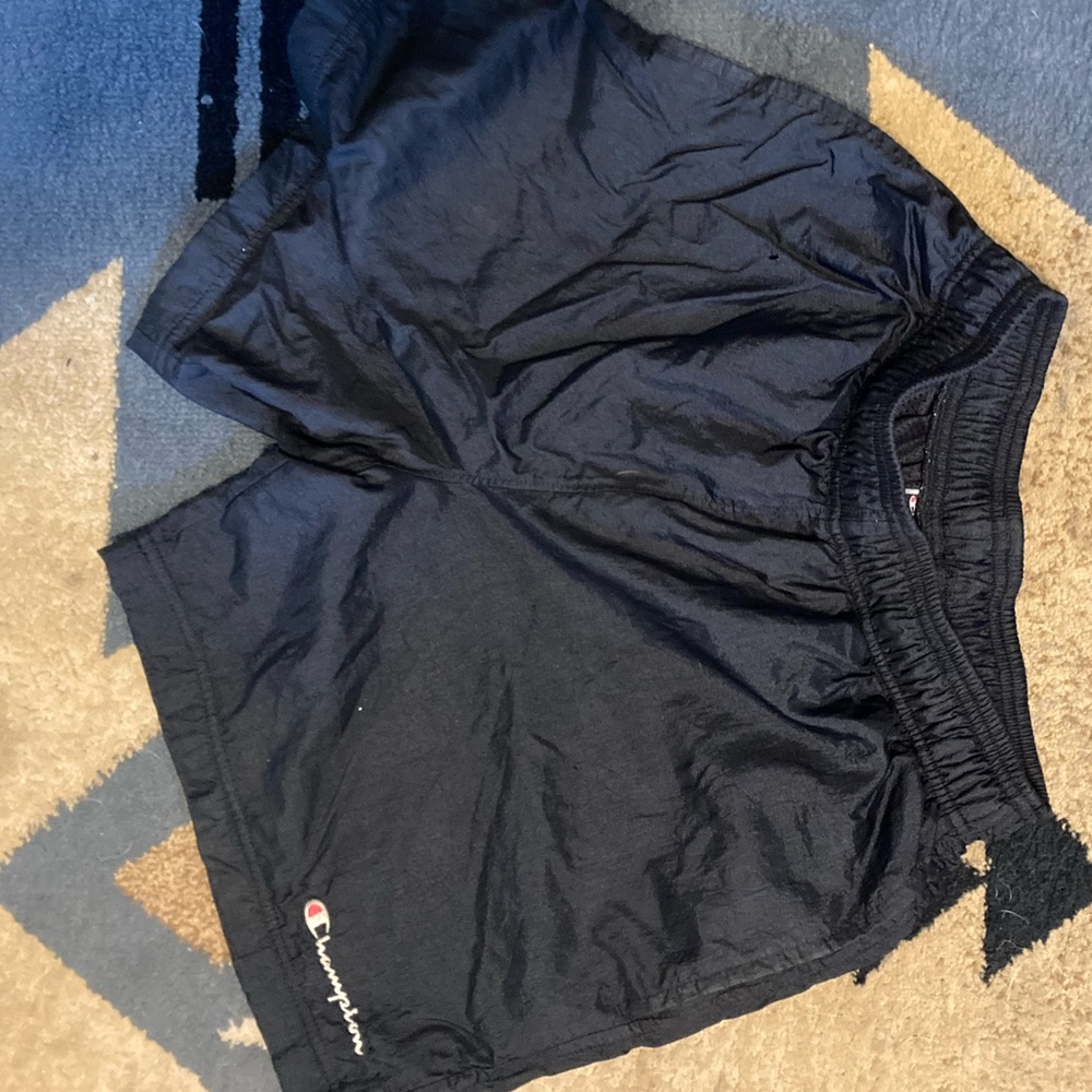 Small black champions workout shorts